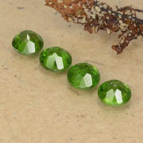 Diopside cromifero naturale verde da 2,31 ct, taglio rotondo, VS