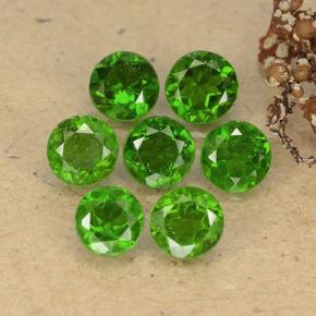 Diopside cromifero naturale verde da 3,55 ct, taglio rotondo, VS