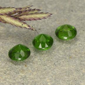 Gemme di Diopside di cromo Verde naturale da 0.63 ct, Taglio rotondo, VS