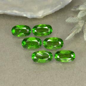 Diopside cromifero naturale verde da 1,42 ct, taglio ovale, VS-SI