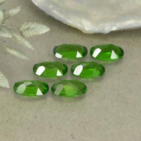 Diopside cromifero naturale verde da 1,42 ct, taglio ovale, VS-SI