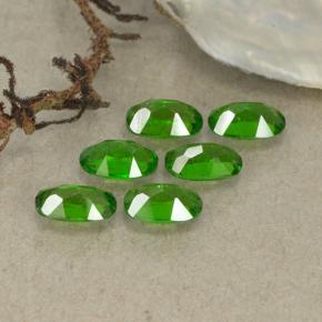 Diopside cromifero naturale verde da 1,48 ct, taglio ovale, VS-SI