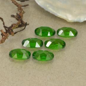 Diopside cromifero naturale verde da 1,63 ct, taglio ovale, VS-SI