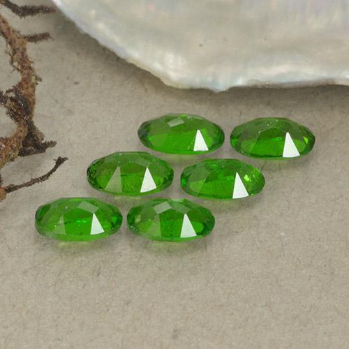 Gemme di Diopside di cromo Verde medio-scuro naturale da 1.50 ct, Taglio ovale, VS-SI