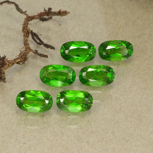 Diopside cromifero naturale verde da 1,67 ct, taglio ovale, VS-SI