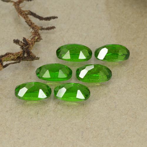 Diopside cromifero naturale verde da 1,67 ct, taglio ovale, VS-SI
