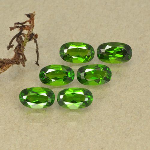 Diopside cromifero naturale verde da 1,62 ct, taglio ovale, VS-SI