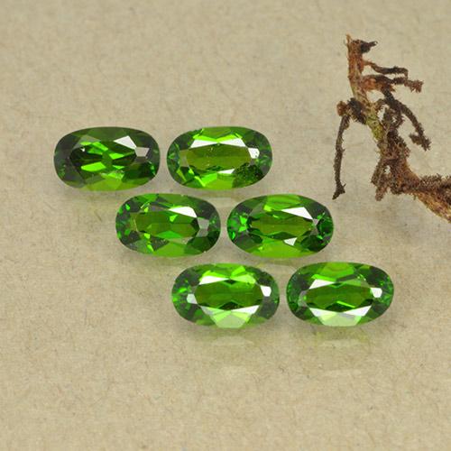 Diopside cromifero naturale verde da 1,62 ct, taglio ovale, VS-SI