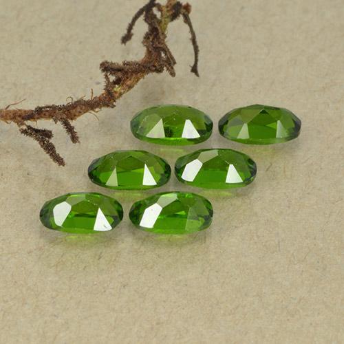 Diopside cromifero naturale verde da 1,62 ct, taglio ovale, VS-SI
