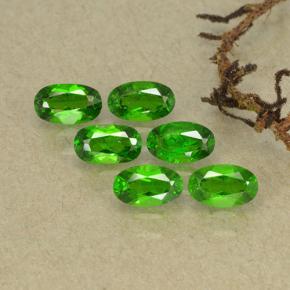 Diopside cromifero naturale verde da 1,54 ct, taglio ovale, VS-SI