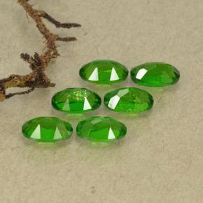Diopside cromifero naturale verde da 1,54 ct, taglio ovale, VS-SI