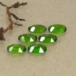 Diopside cromifero naturale verde da 1,57 ct, taglio ovale, VS-SI