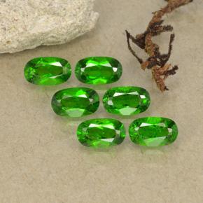 Gemme di Diopside di cromo Verde foresta naturale da 1.63 ct, Taglio ovale, VS-SI
