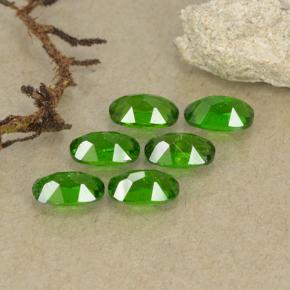 Gemme di Diopside di cromo Verde foresta naturale da 1.63 ct, Taglio ovale, VS-SI