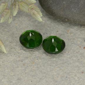 Diopside cromifero naturale verde da 1,12 ct, taglio rotondo, VS