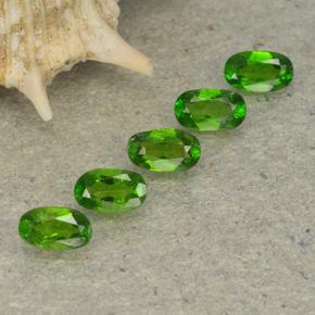 Diopside cromifero naturale verde da 1,12 ct, taglio ovale, VS