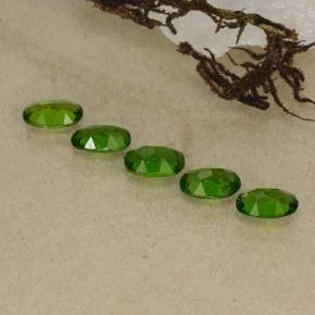 Diopside cromifero naturale verde da 1,18 ct, taglio ovale, VS