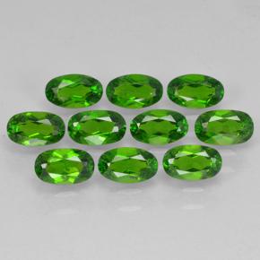 Gemme di Diopside di cromo Verde medio naturale da 2.66 ct, Taglio ovale, VS
