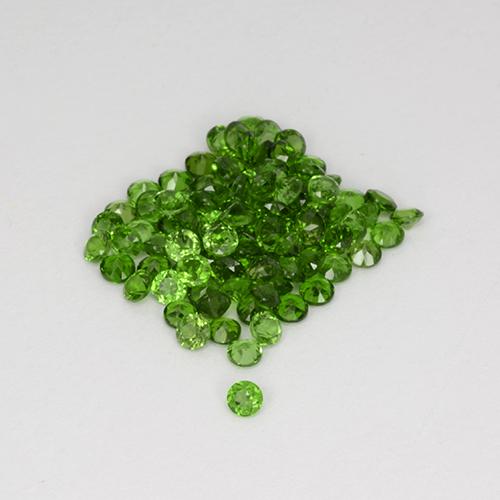 Diopside cromifero naturale verde da 2,55 ct, taglio rotondo, VS
