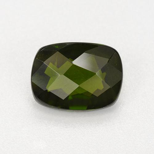 Diopside cromifero naturale verde da 1,41 ct, taglio a cuscino, VVS-VS