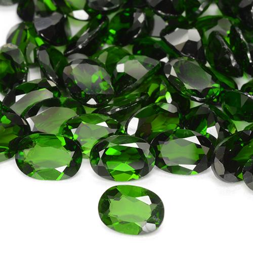 Diopside di cromo Verde naturale da 0.78 ct, Taglio ovale, VS