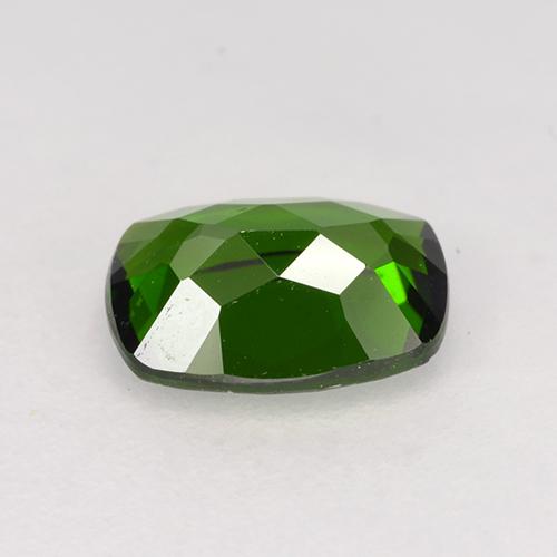 Diopside di cromo Verde medio-scuro naturale da 1.32 ct, Taglio a cuscino, VVS-VS