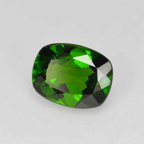 Diopside di cromo Verde medio-scuro naturale da 1.22 ct, Taglio a cuscino, VS
