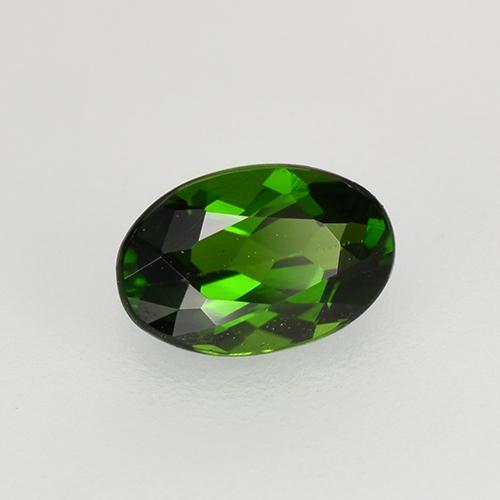 Diopside di cromo Verde medio-scuro naturale da 0.69 ct, Taglio ovale, VS