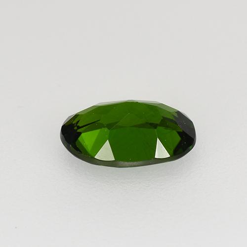 Diopside cromifero naturale verde da 0,58 ct, taglio ovale, VS