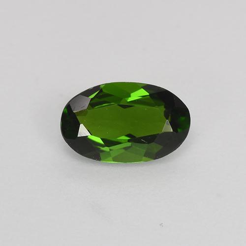 Diopside cromifero naturale verde da 0,54 ct, taglio ovale, VVS-VS
