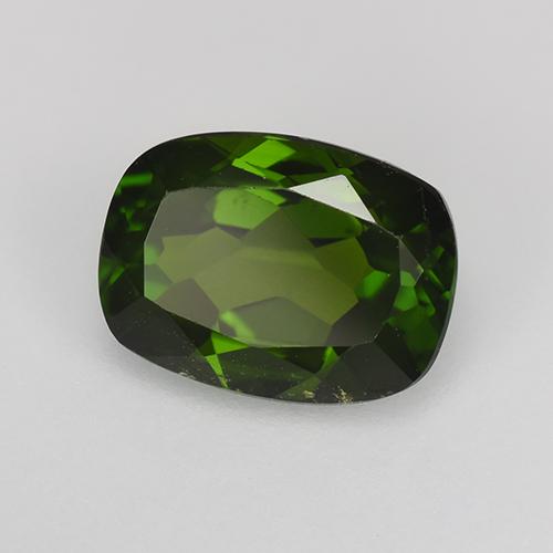 Diopside cromifero naturale verde da 1,43 ct, taglio a cuscino, VS