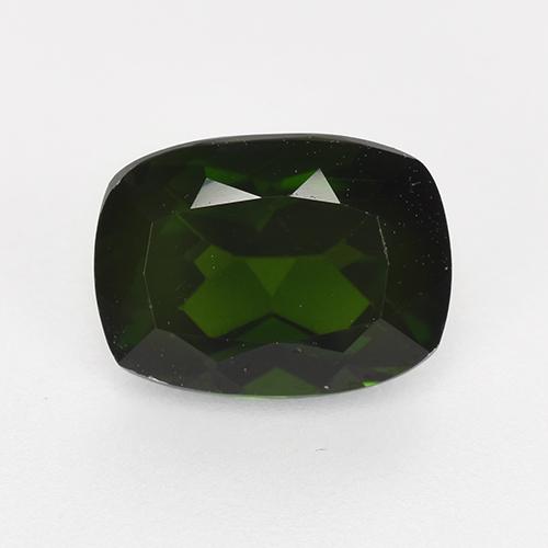 Diopside cromifero naturale verde da 1,52 ct, taglio a cuscino, VVS-VS