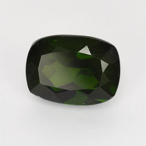Diopside cromifero naturale verde da 1,52 ct, taglio a cuscino, VVS-VS