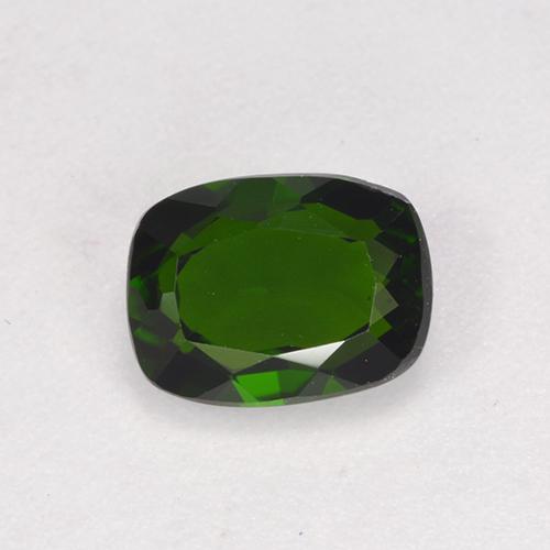 Diopside cromifero naturale verde da 1,44 ct, taglio a cuscino, VVS-VS