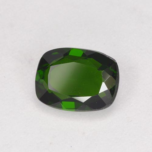 Diopside cromifero naturale verde da 1,44 ct, taglio a cuscino, VVS-VS