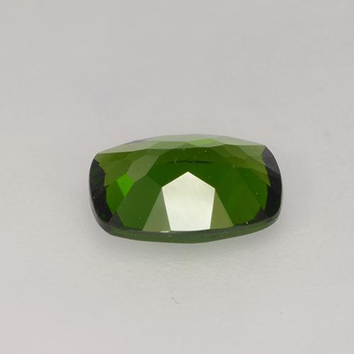 Diopside di cromo Verde terroso naturale da 1.34 ct, Taglio a cuscino, VS