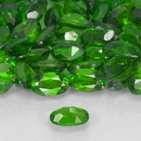 Diopside cromifero naturale verde da 0,24 ct, taglio ovale, VS