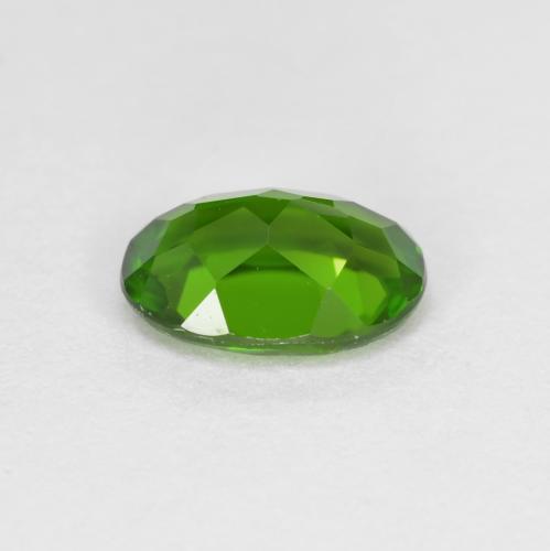 Diopside cromifero naturale verde da 0,87 ct, taglio ovale, VVS