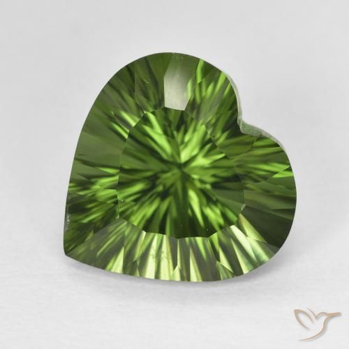 7.24ct Naturale Verde scuro Diopside di cromo, Cuore, VS