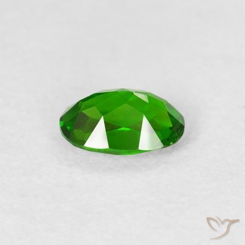 Diopside di cromo Luminoso verde foresta naturale da 0.50 ct, Ovale, VS