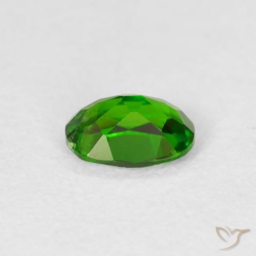 Diopside di cromo Verde intenso naturale da 0.54 ct, Ovale, VS