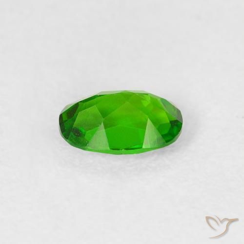 Diopside di cromo Verde intenso naturale da 0.50 ct, Ovale, VS