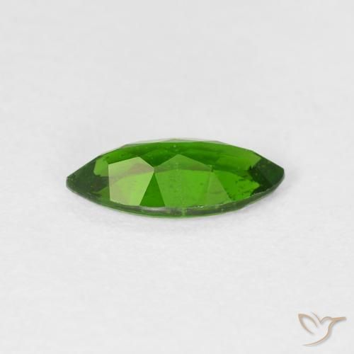 Diopside di cromo Medium Dark-Green naturale da 0.97 ct, Taglio marquise, VS-SI