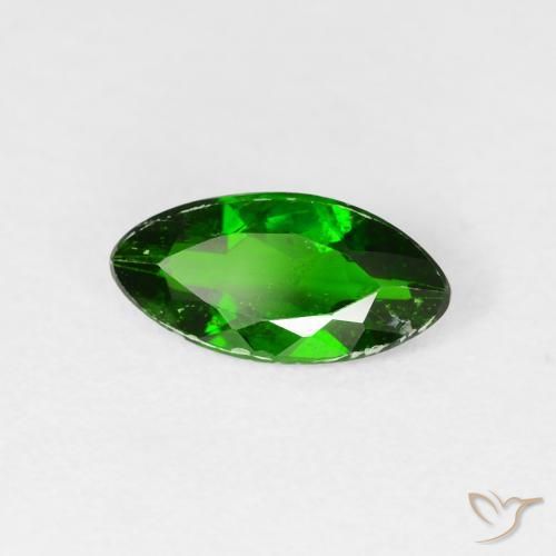 Diopside di cromo Luminoso verde foresta naturale da 1.00 ct, Taglio marquise, SI