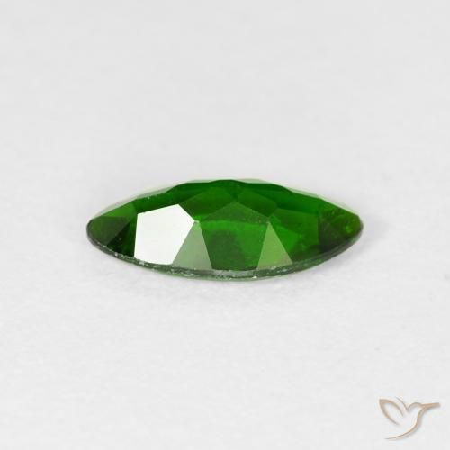 Diopside di cromo Luminoso verde foresta naturale da 1.00 ct, Taglio marquise, SI
