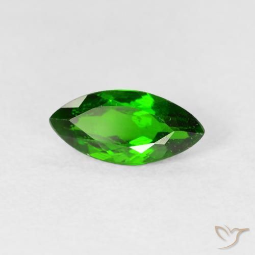 Diopside di cromo Verde scuro naturale da 1.07 ct, Taglio marquise, VS-SI