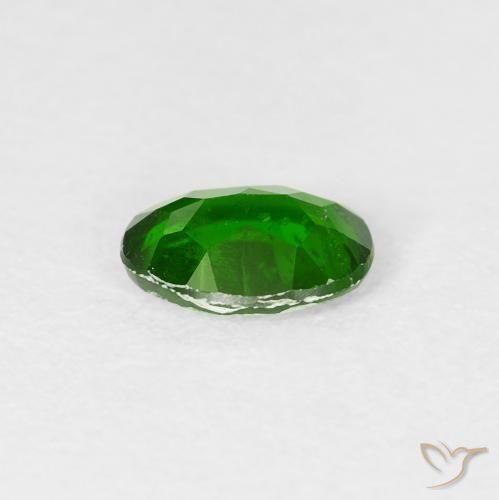 Diopside di cromo Verde intenso naturale da 0.78 ct, Ovale, VS-SI