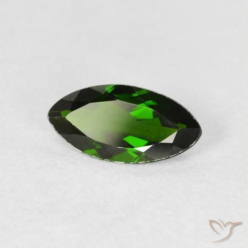 Diopside di cromo Verde scuro naturale da 1.17 ct, Taglio marquise, VVS-VS