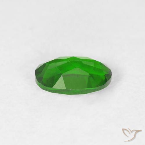 Diopside di cromo Luminoso verde foresta naturale da 0.51 ct, Ovale, VVS-VS