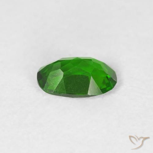 Diopside di cromo Verde scuro naturale da 0.44 ct, Ovale, VVS-VS